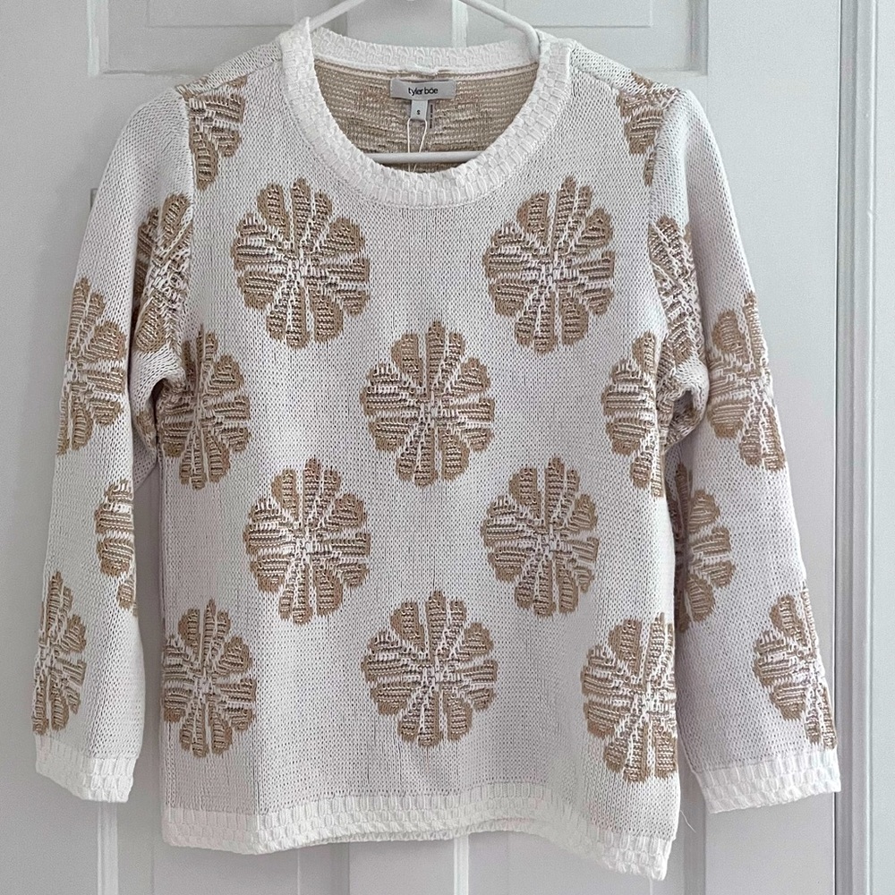 Tyler Boe Floral Cotton Sweater